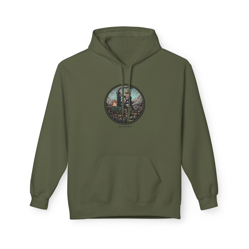 Cozy Artistic Hoodie with Scenic Print, Unisex Fleece Pullover, Perfect for Relaxing, Gift for Nature Lovers, Casual Wear, Autumn Vibe
