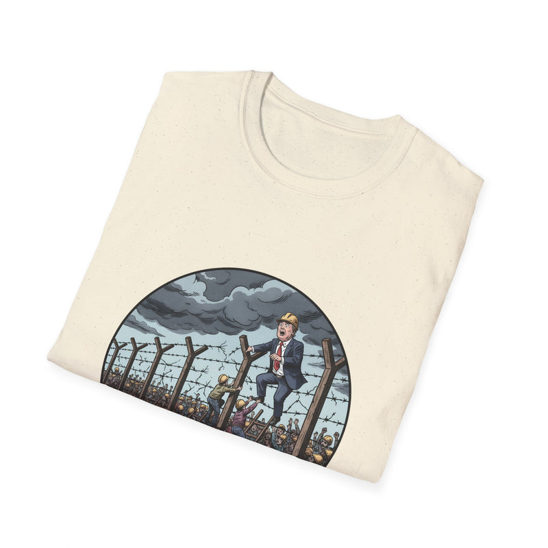 Unisex Graphic Tee - 'No Border Tariffs' Statement Shirt, Casual Wear, Gift for Activists, Unique Art Tee, Everyday Comfort