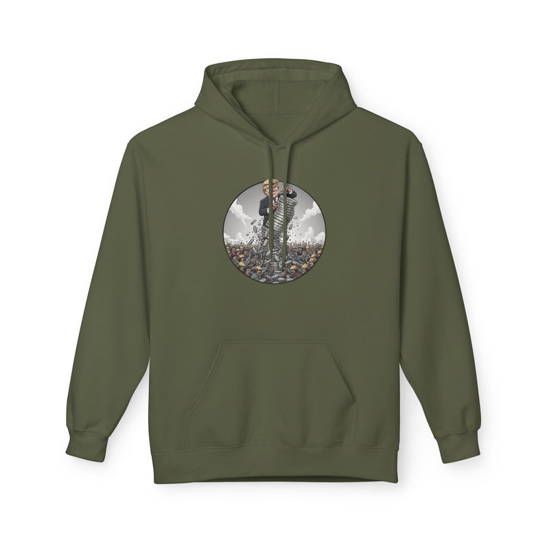 Epic Nature Scene Unisex Fleece Hoodie, Gift for Adventurers, Cozy Outdoor Wear, Nature Lover Apparel, Fall Fashion