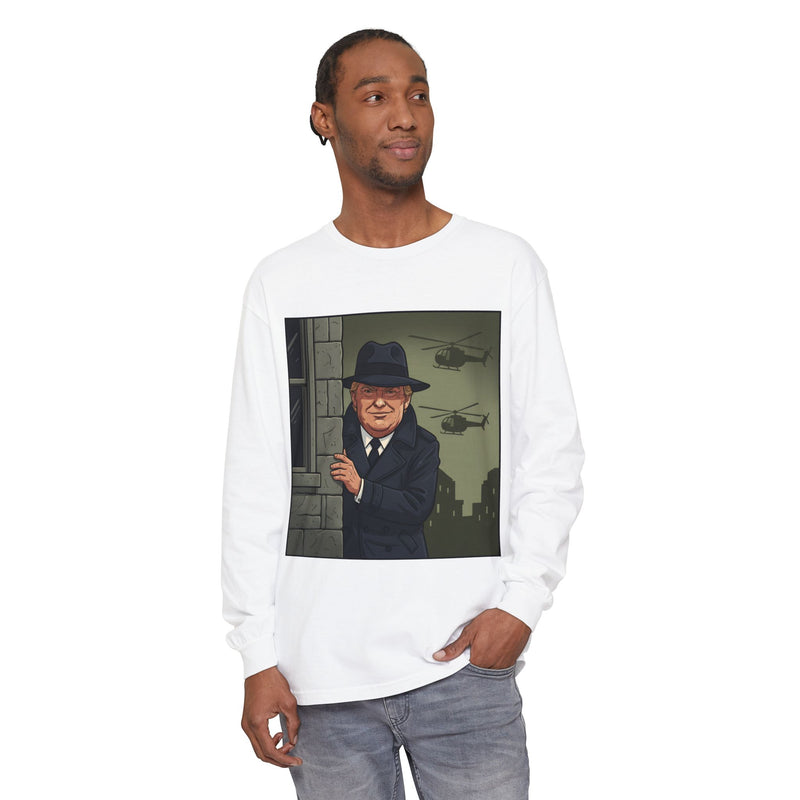 Whimsical Graphic Long Sleeve T-Shirt | Funny Character Shirt, Unisex Tee, Casual Wear, Gift for Him/Her, Everyday Fashion