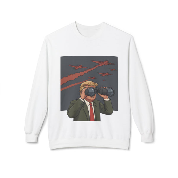 Trump-Inspired Fleece Crewneck Sweatshirt | Funny Political Gift, Casual Wear, Unique Apparel, Statement Top, Ideal for Parties