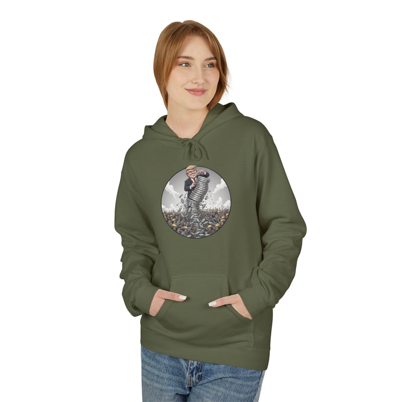 Epic Nature Scene Unisex Fleece Hoodie, Gift for Adventurers, Cozy Outdoor Wear, Nature Lover Apparel, Fall Fashion